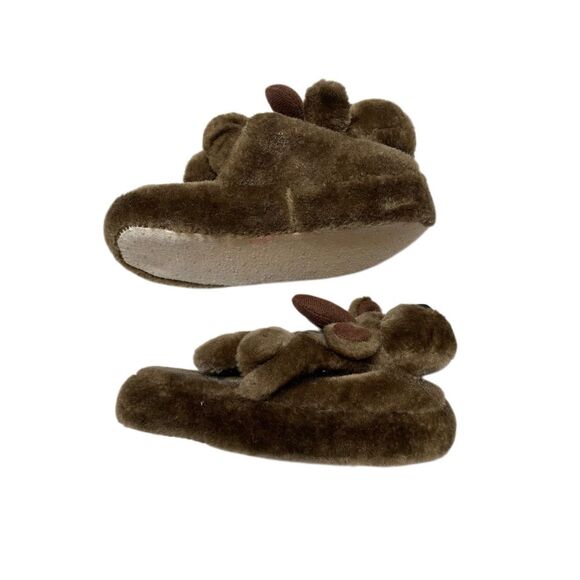 Unisex Toddler Reindeer Slingback Slippers Size 10 Christmas Holiday Deer Xmas - Picture 5 of 11